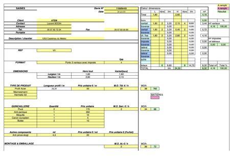 1ère mission de développement d'une matrice de quotation