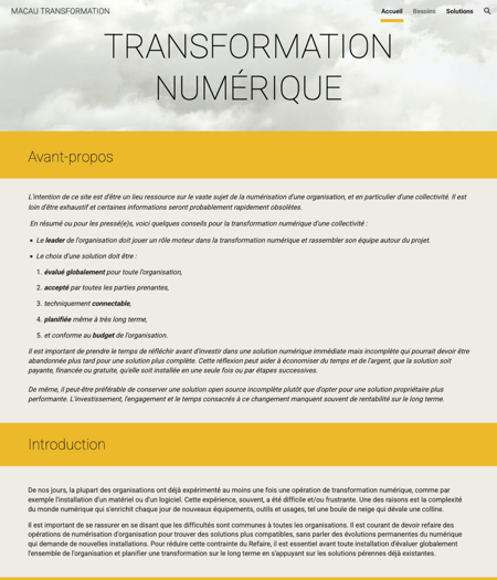 Etude Transformation Numérique des Collectivités Territoriales