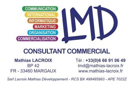 2e création de société - Sarl de conseils marketing, commercial et informatique